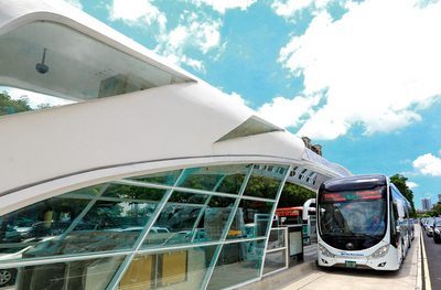Reise: mit dem BRT Bus durch Taizhong
