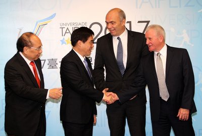 Erste Inspektion für Universiade 2017 in Taipei