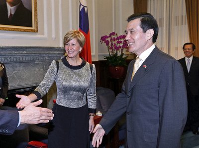 Präsident Ma empfängt Panamas First Lady