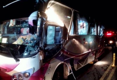 Verletzte bei Reisebus-Unfall am Ali-Berg