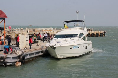 Testfahrt von chinesischer Touristenyacht nach Kinmen