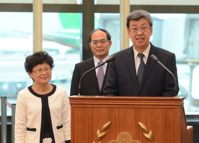 Vizepräsident Chen Chien-jen vom Besuch beim Vatikan zurückgekehrt