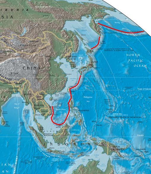 Die erste Inselkette und Chinas Strategie
