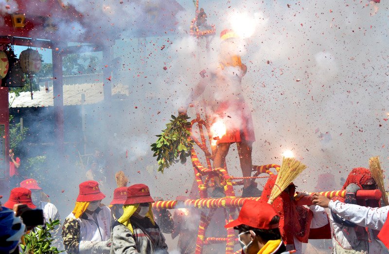 Neujahr für chinesische Reisende in Taiwan - als das Reisen noch möglich war