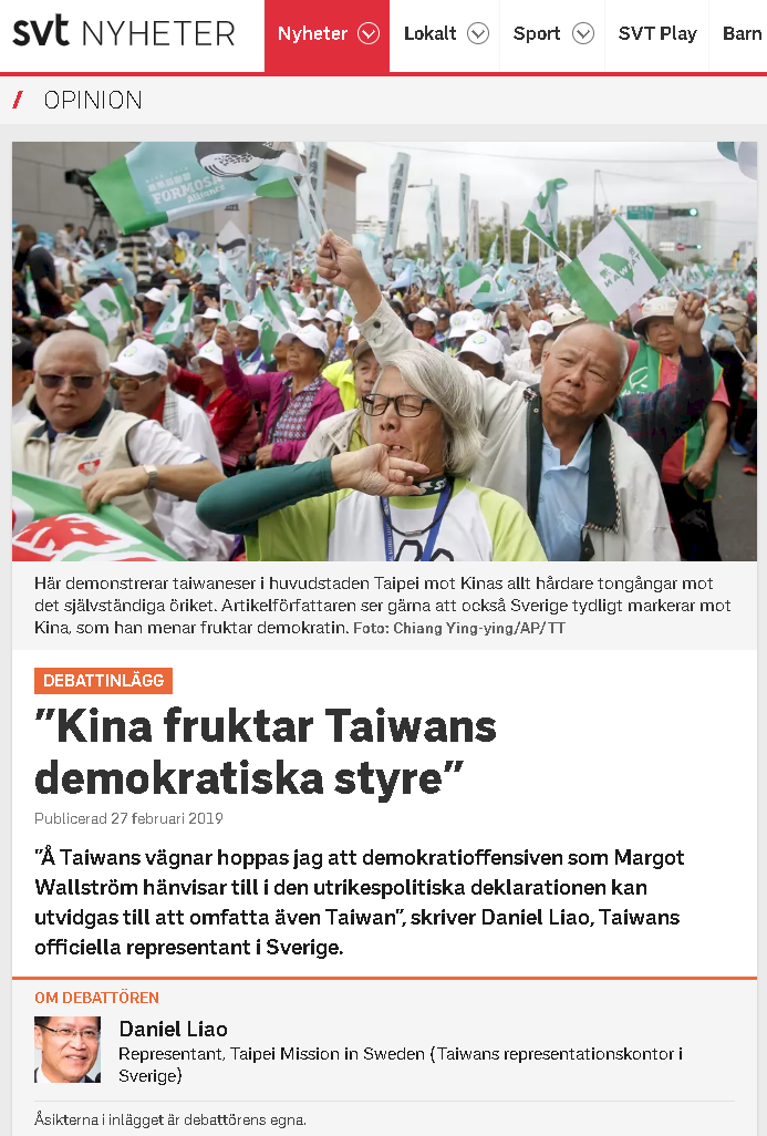 Schwedische Medien entrüstet über WHO-Ausschluss Taiwans