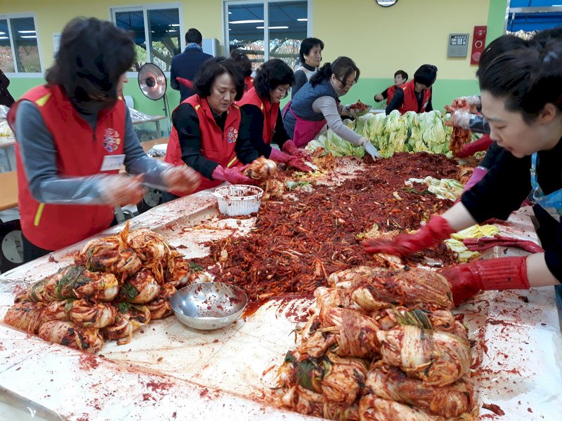 Diskussionen über Kimchi oder Paocai