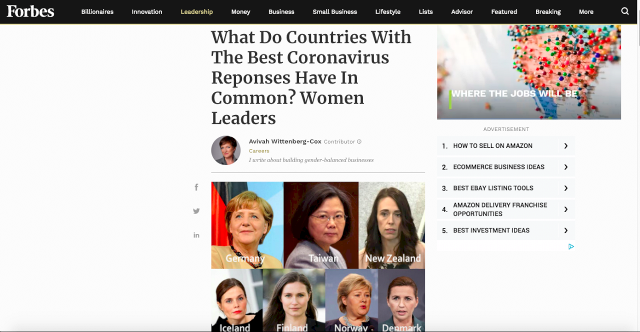 Forbes lobt Präsidentin Tsai