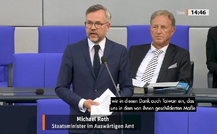 Deutscher Staatsminister dankt Taiwan für Mundschutzspende