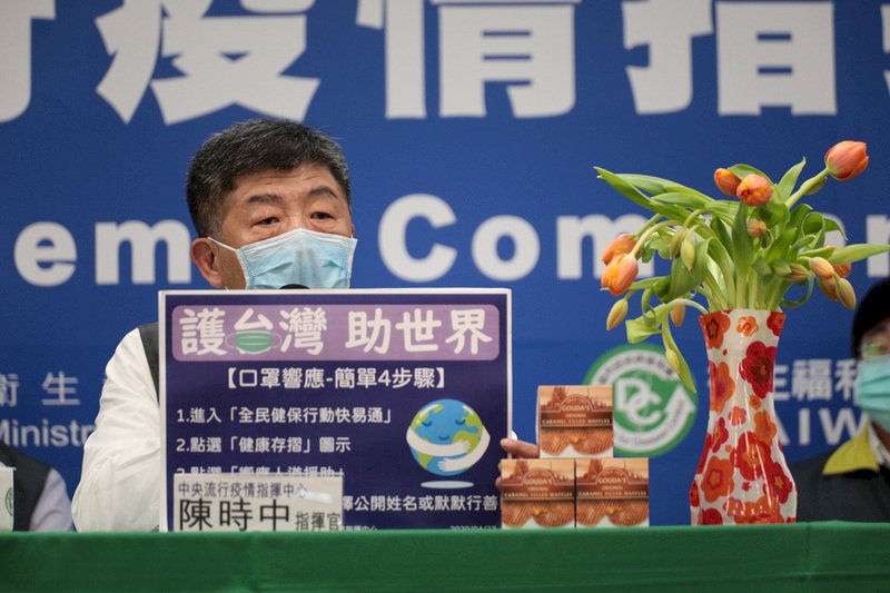 Taiwaner können Mundschutze an das Ausland spenden