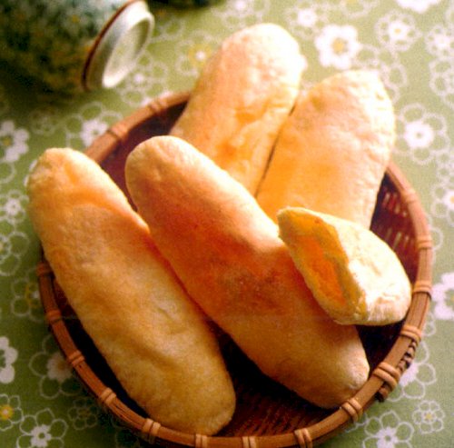 Süßkartoffelgebäck und Ochsenzungen