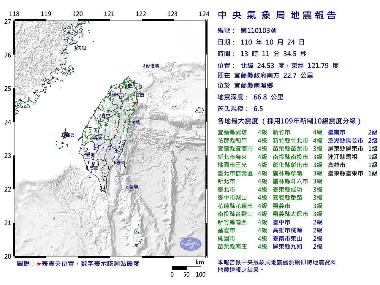 Erdbeben der Magnitude 6,5 und 5,4 in Nordosttaiwan