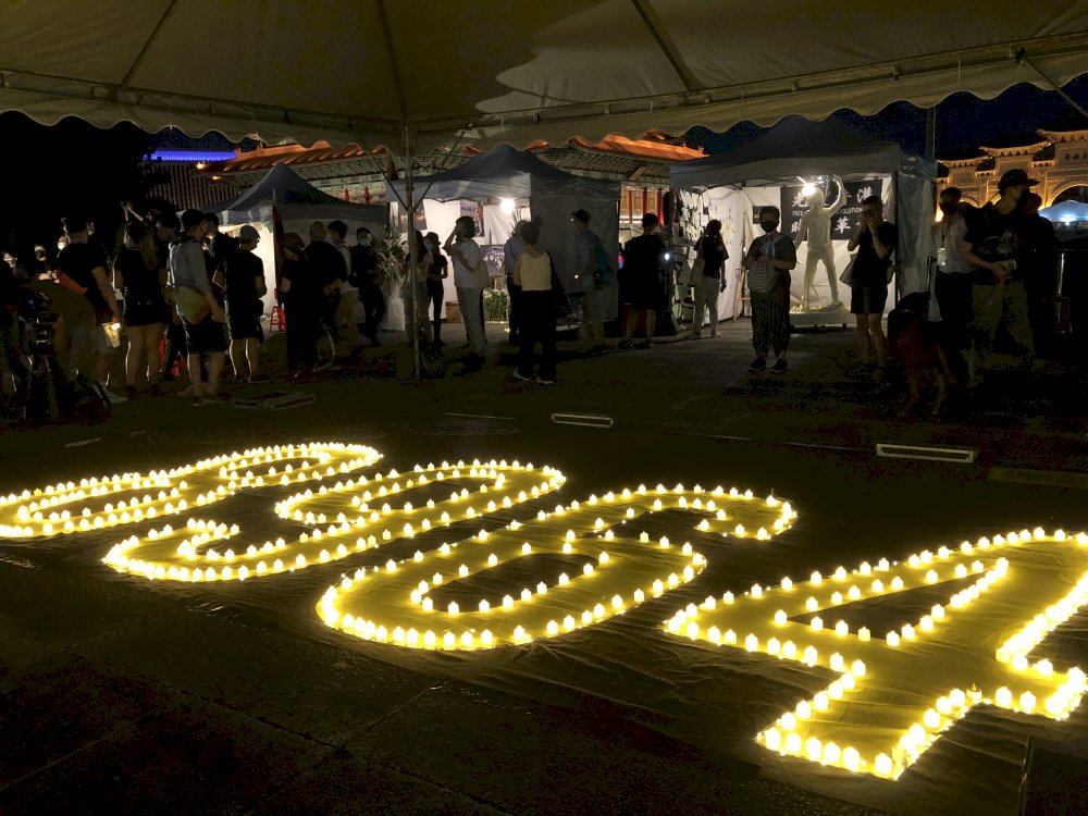 Gedenken an die Opfer des Tiananmen-Massakers in Taipei