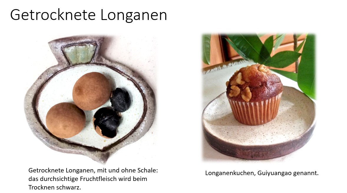 Getrocknete Longanen