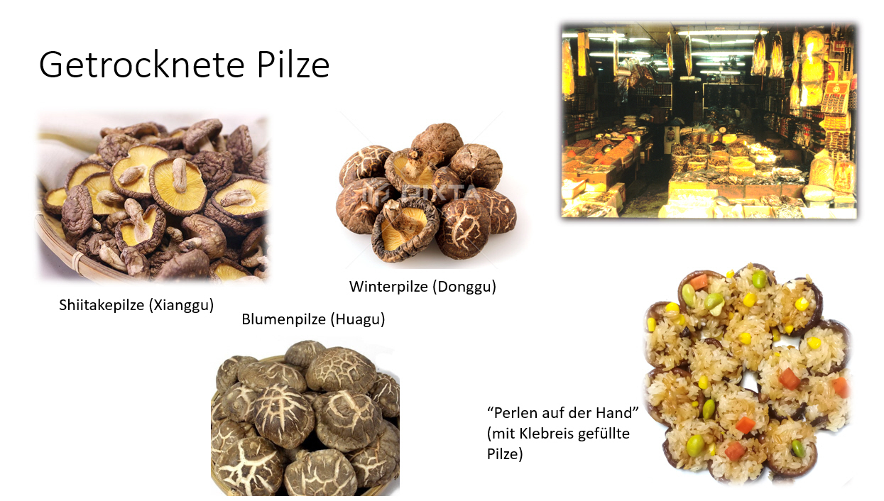 Getrocknete Pilze