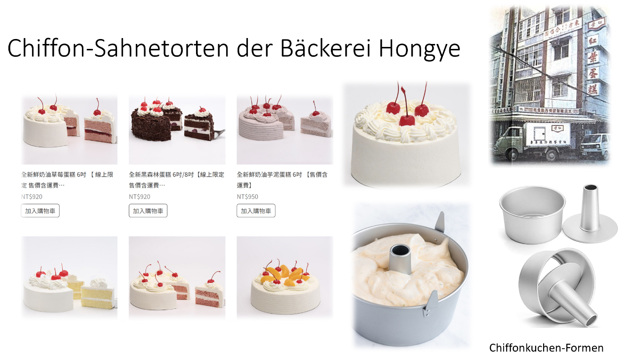 Sahnetorten der Bäckerei Hong Yeh