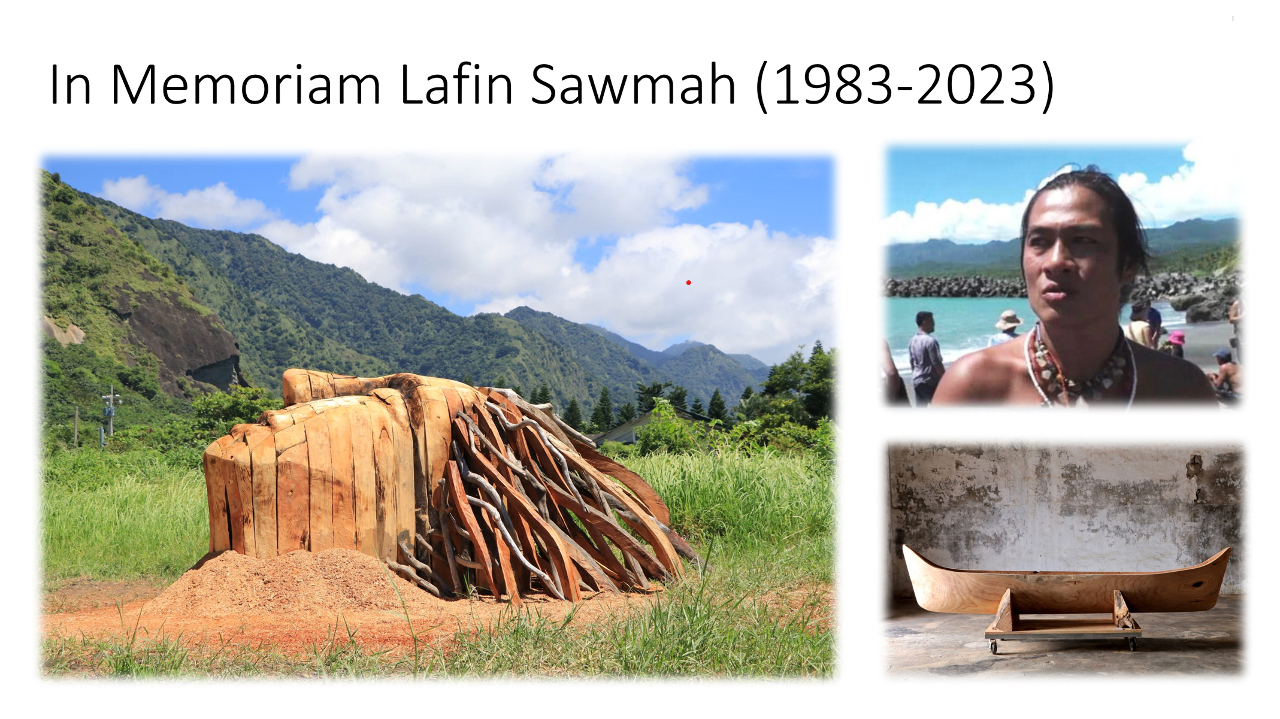 Der indigene Künstler Lafin Sawmah