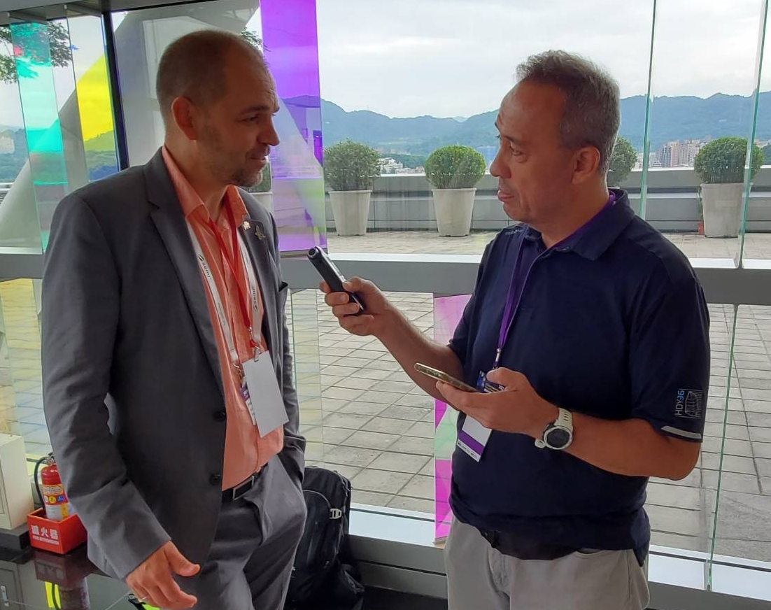 Frank Bösenberg stellt Silicon Saxony in Taiwan vor