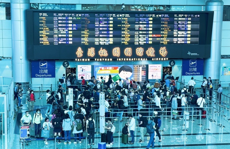 Urlaubsverkehr am Taoyuan International Airport erreicht 95 % des Niveaus vor der Pandemie