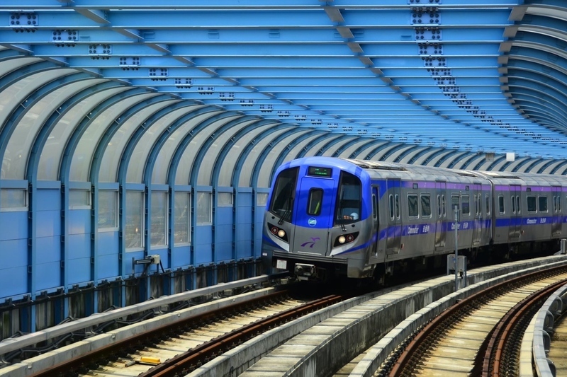 Metro frühmorgens zum Flughafen Taoyuan geht in Regelbetrieb