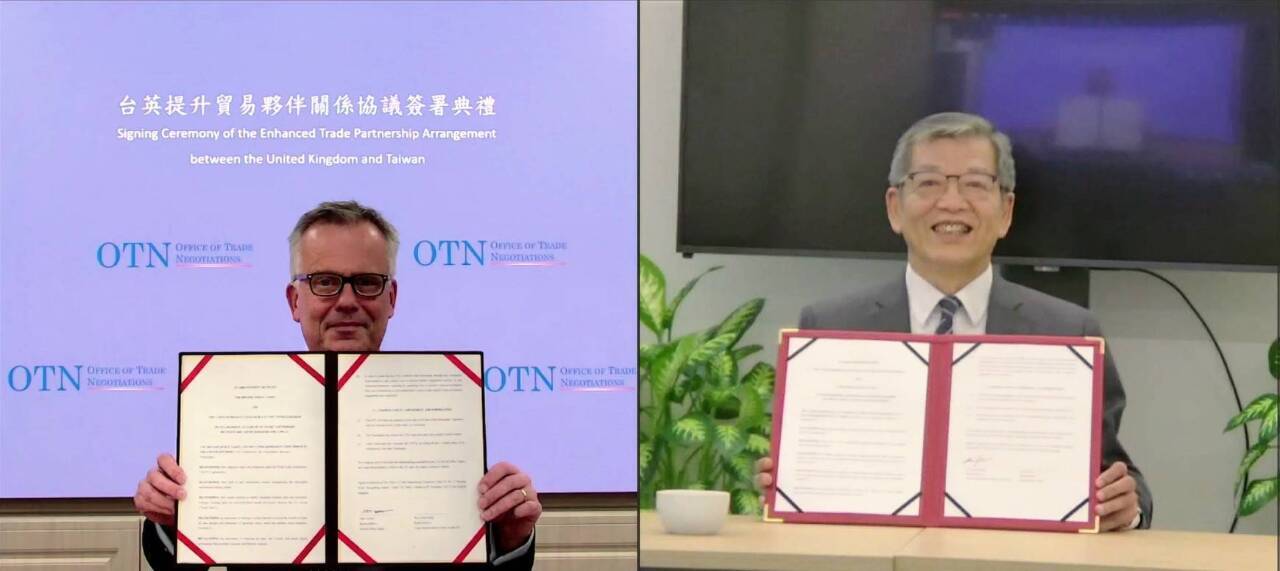 Taiwan und das Vereinigte Königreich unterzeichnen Stärkung der Handelspartnerschaft