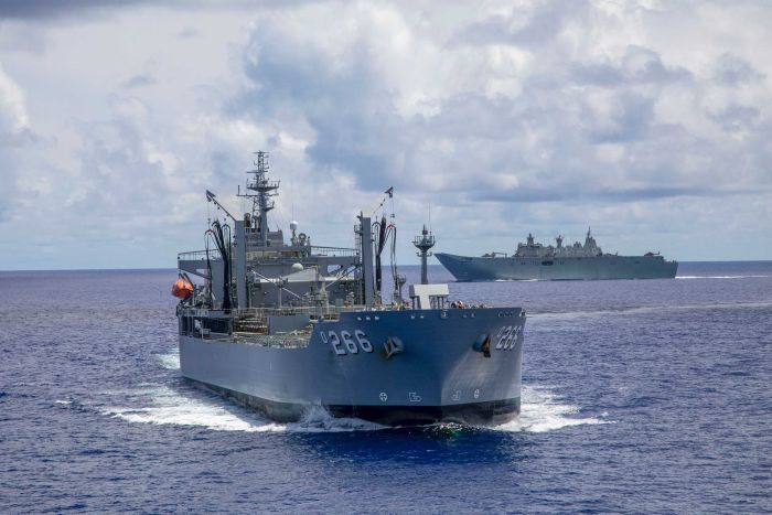 Australisches Kriegsschiff durchquert die Taiwanstraße
