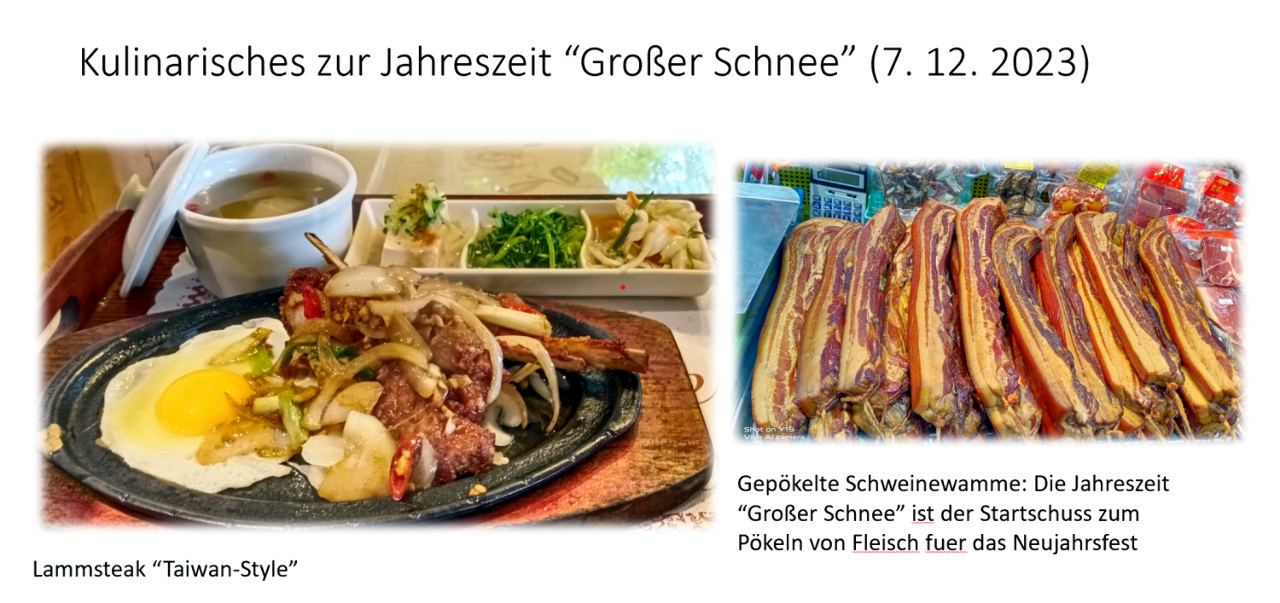Kulinarisches zum 'Großen Schnee'