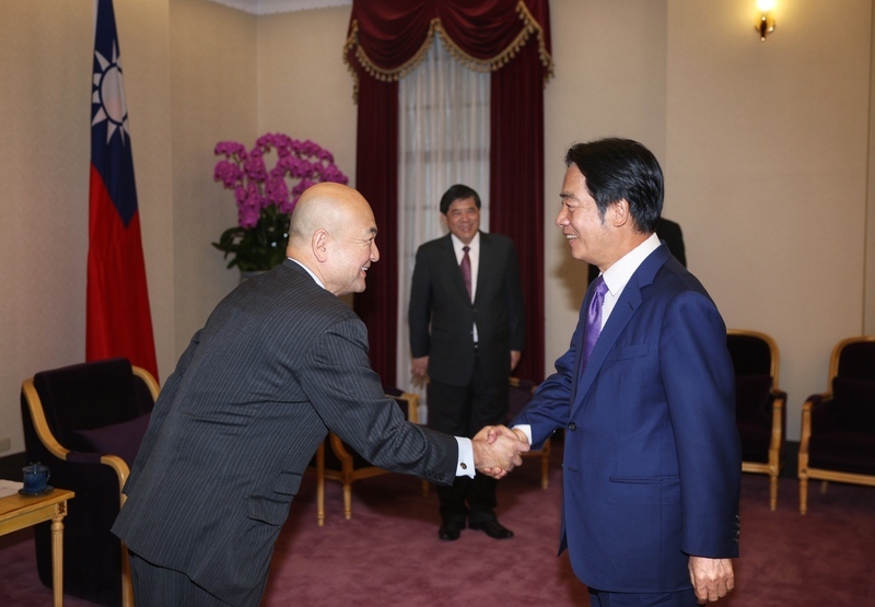 Vizepräsident Lai begrüßt neuen Japan-Vertreter in Taiwan