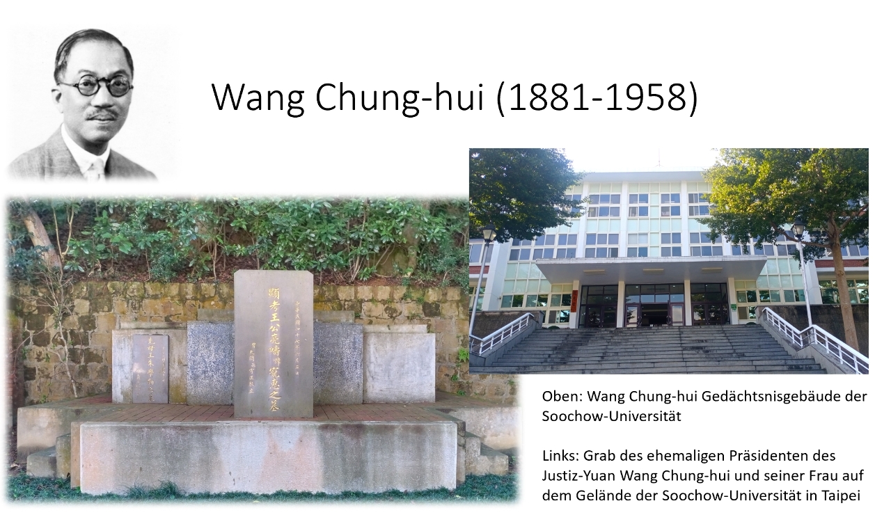 Wang Chong-hui, ehemaliger Präsident des Justizhofes