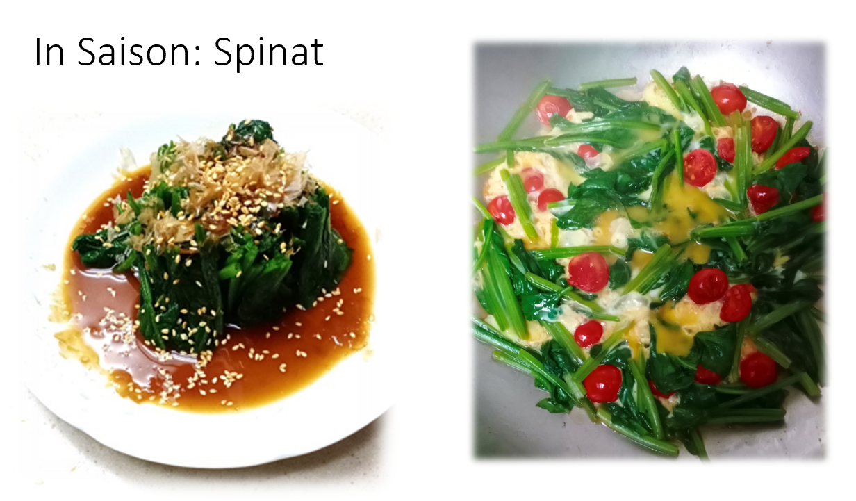 Gerichte mit Spinat