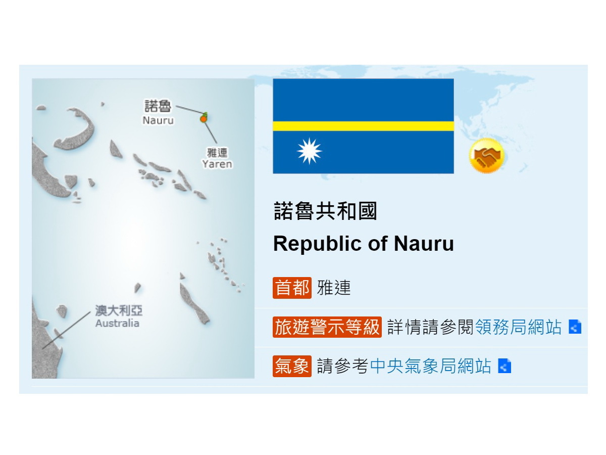 Nauru bricht diplomatische Beziehungen zu Taiwan ab