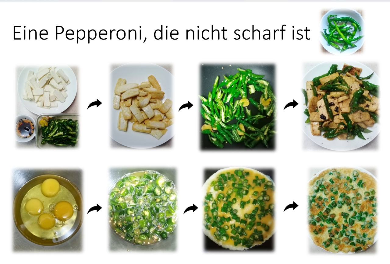 Eine Pepperoni, die nicht scharf ist
