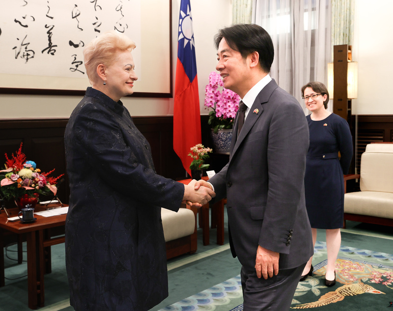Präsident Lai trifft ehemalige litauische Präsidentin Grybauskaitė