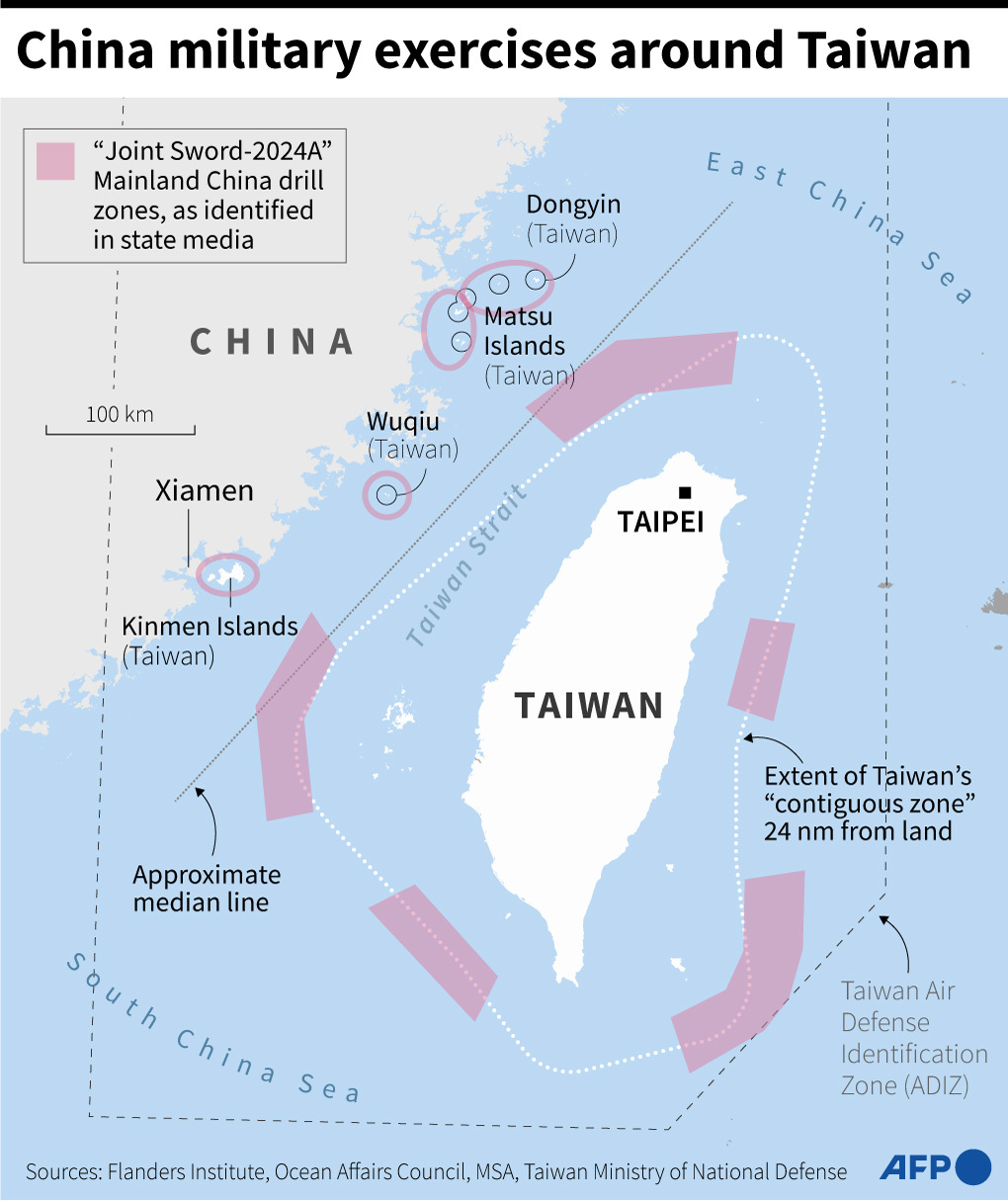 Verteidigungsministerium veröffentlicht Bilder von Chinas Militärmanövern