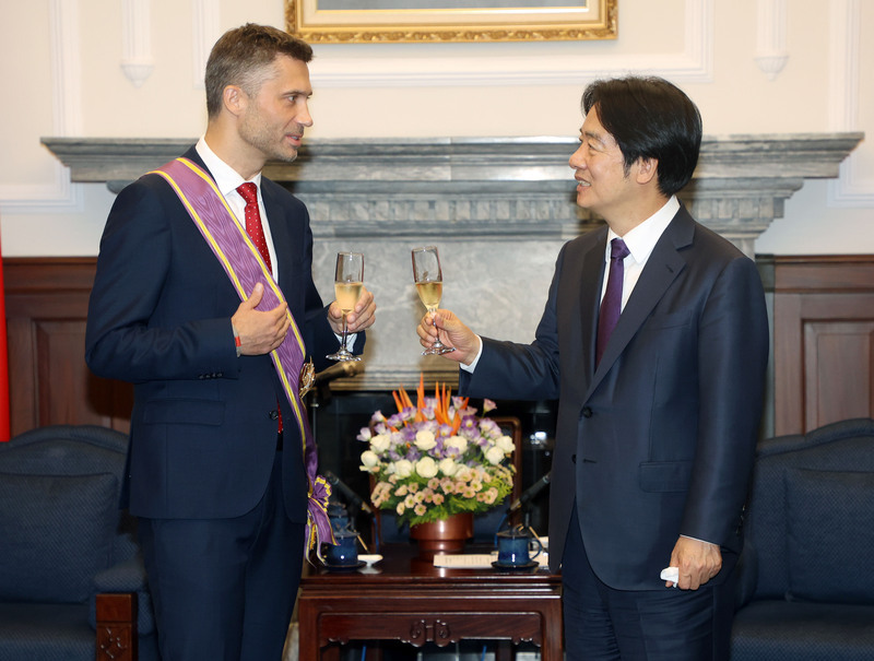 Präsident Lai Ching-te dankt EU-Repräsentanten für dessen Beiträge zu den Beziehungen zwischen Taiwan und der EU
