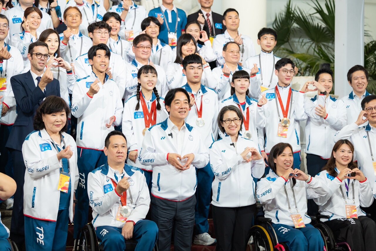 Willkommensempfang im Präsidentenpalast für Taiwans Paralympisches Team
