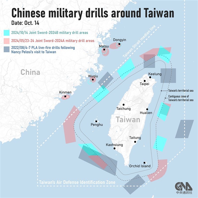 EU, Großbritannien und Japan besorgt über chinesische Militärübungen vor Taiwan
