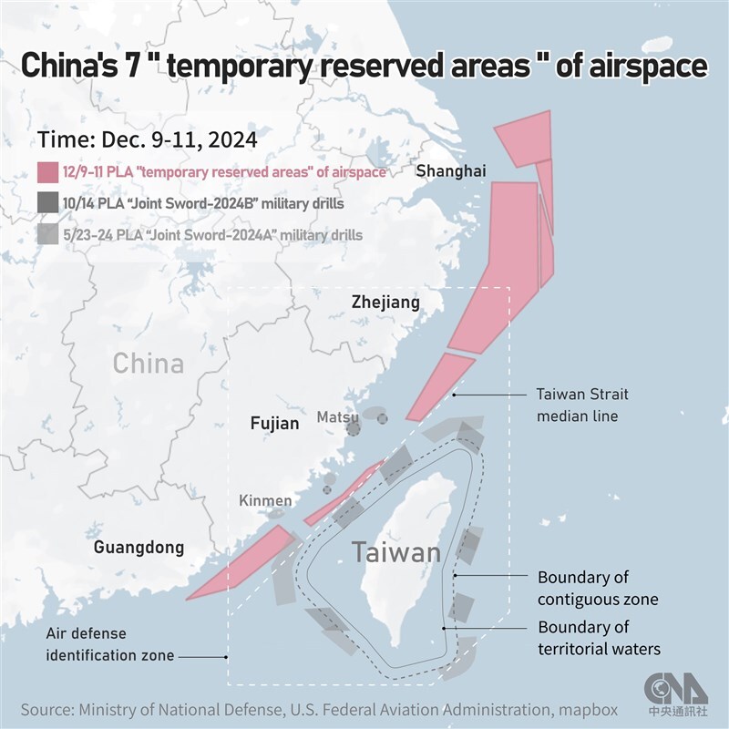 Taiwan sagt, China schickt die größte Marineflotte seit Jahren in die Region