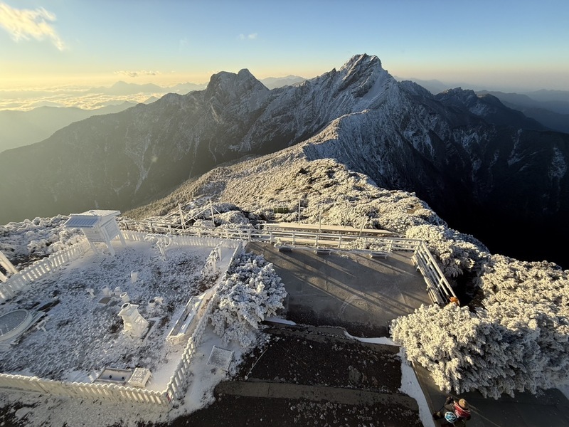 Temperatur von minus 14,5 Grad auf dem Yushan gemessen
