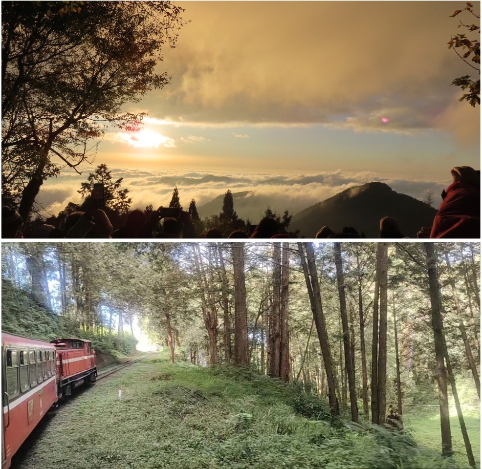 Winterliche Reise im Alishan-Gebirge