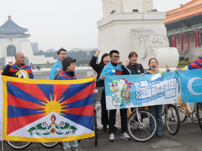 Protest zum 66. Jahrestag des Tibetischen Aufstands in Taipei