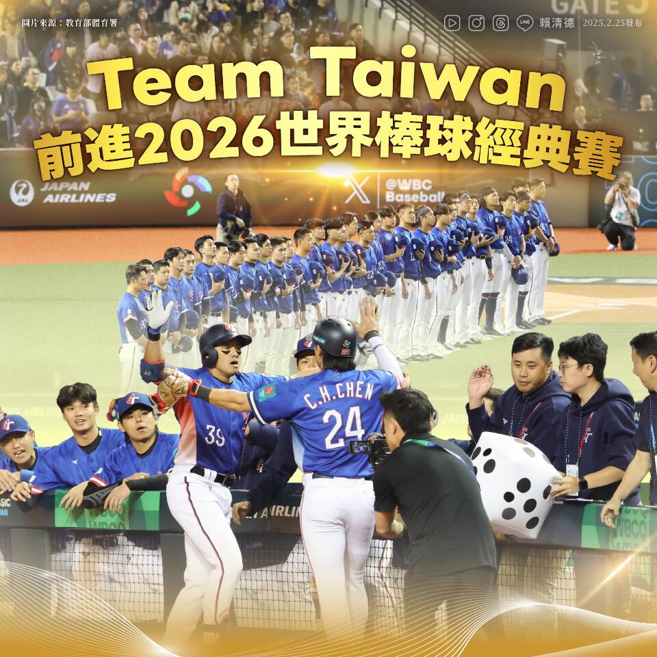 Team Taiwan qualifiziert sich für World Baseball Classic (WBC) 2026