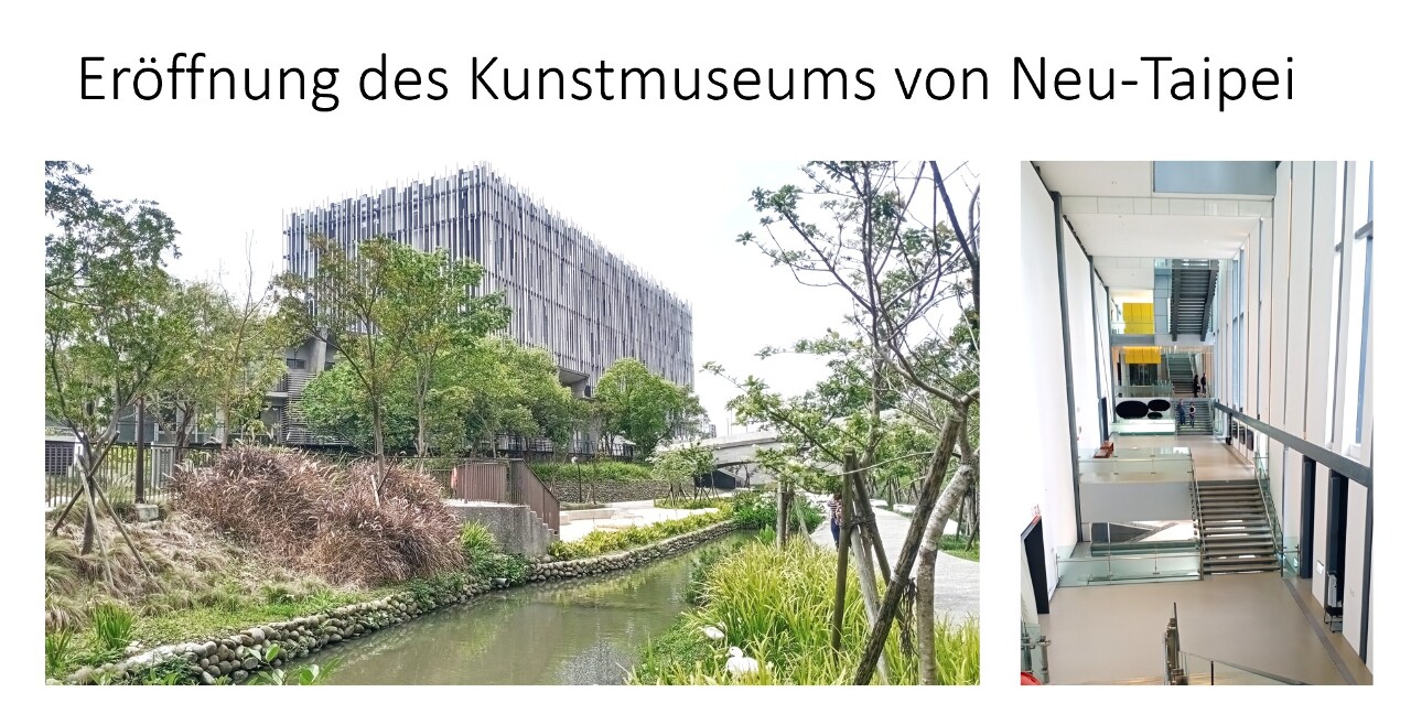 Die Eröffnung des Kunstmuseums von Neu Taipei