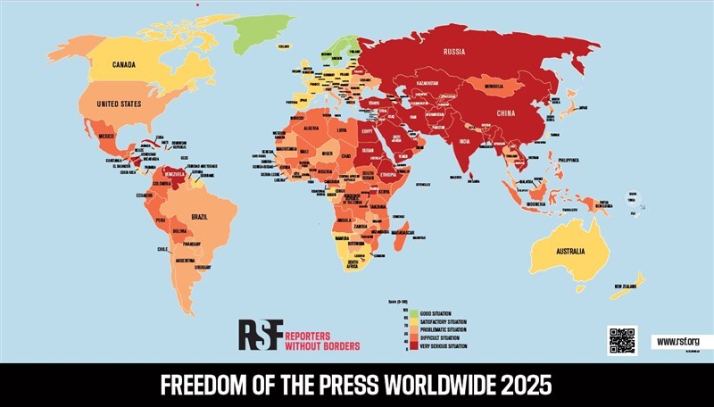 Taiwan verbessert Platzierung im globalen Pressefreiheitsranking