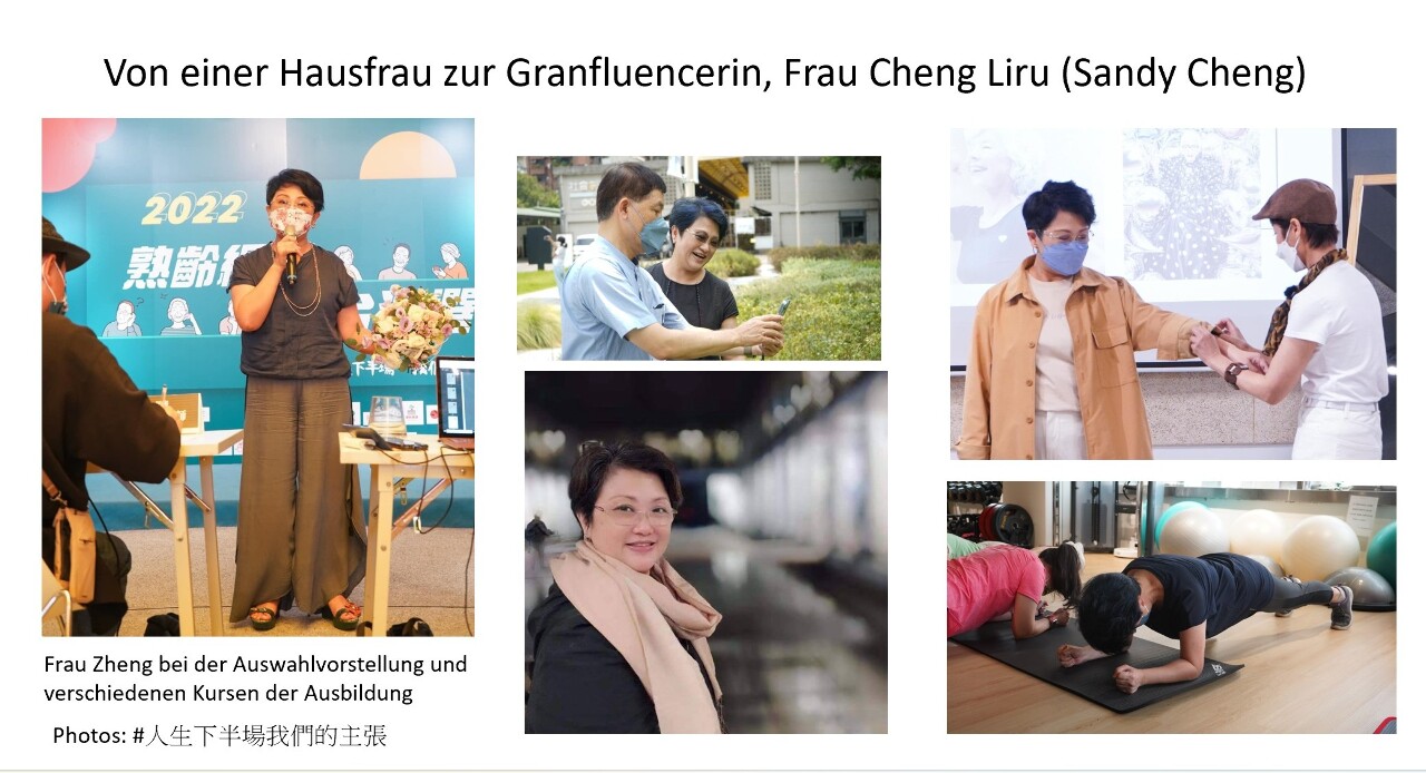 Granfluencer Sandy Cheng